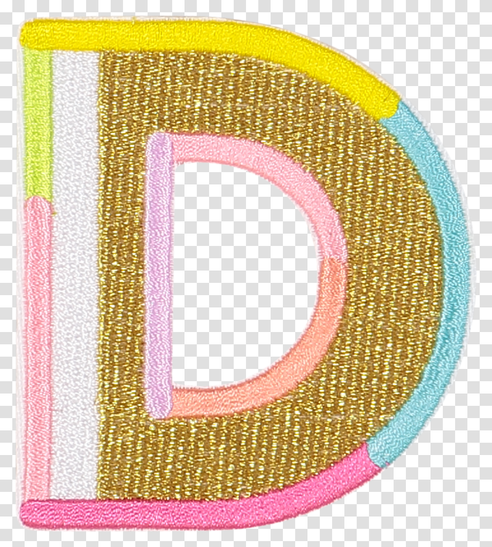 Gold Color Block Letter Patches Circle, Rug, Number Transparent Png