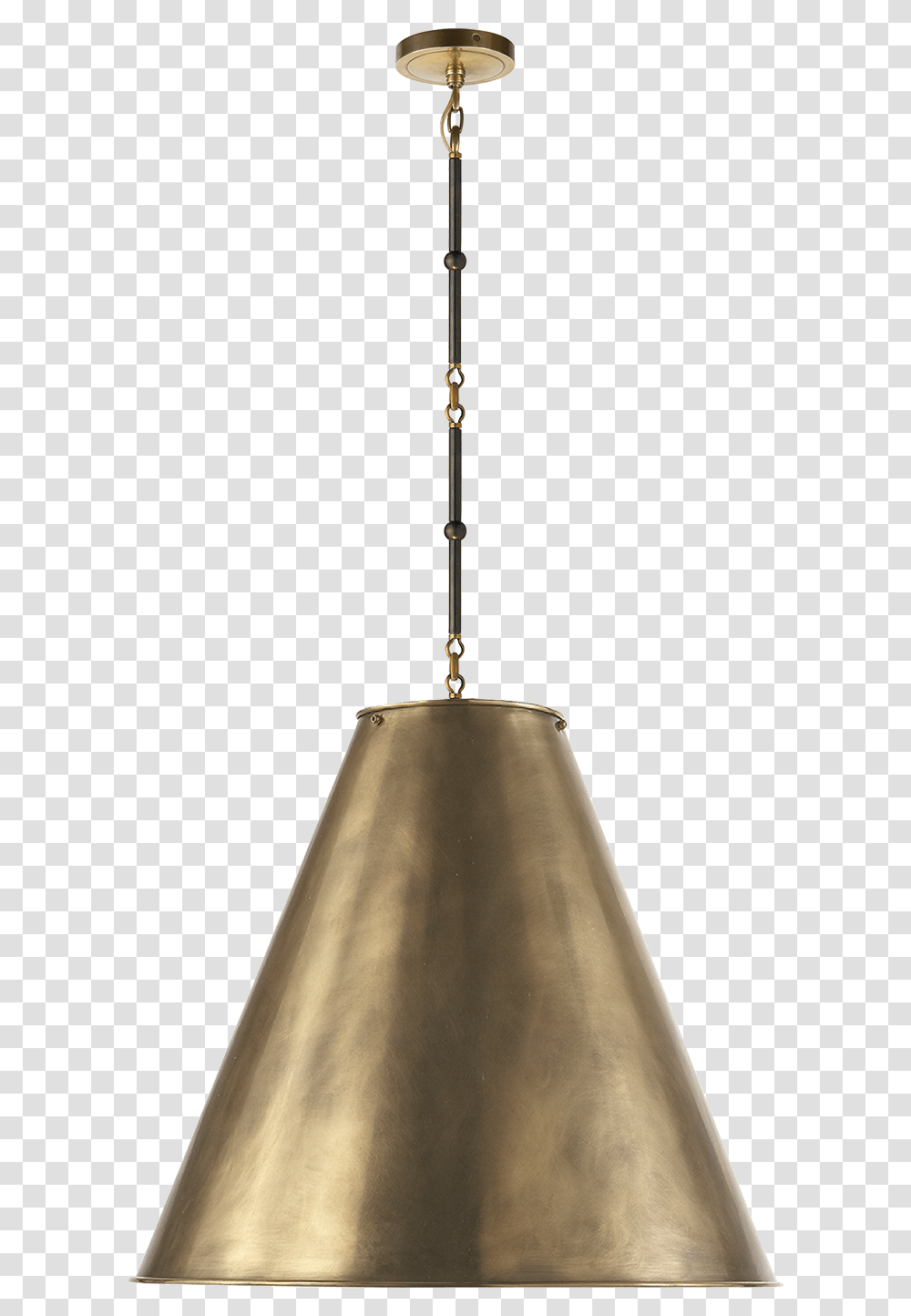 Gold Cone Pendant Light, Lamp, Lampshade Transparent Png