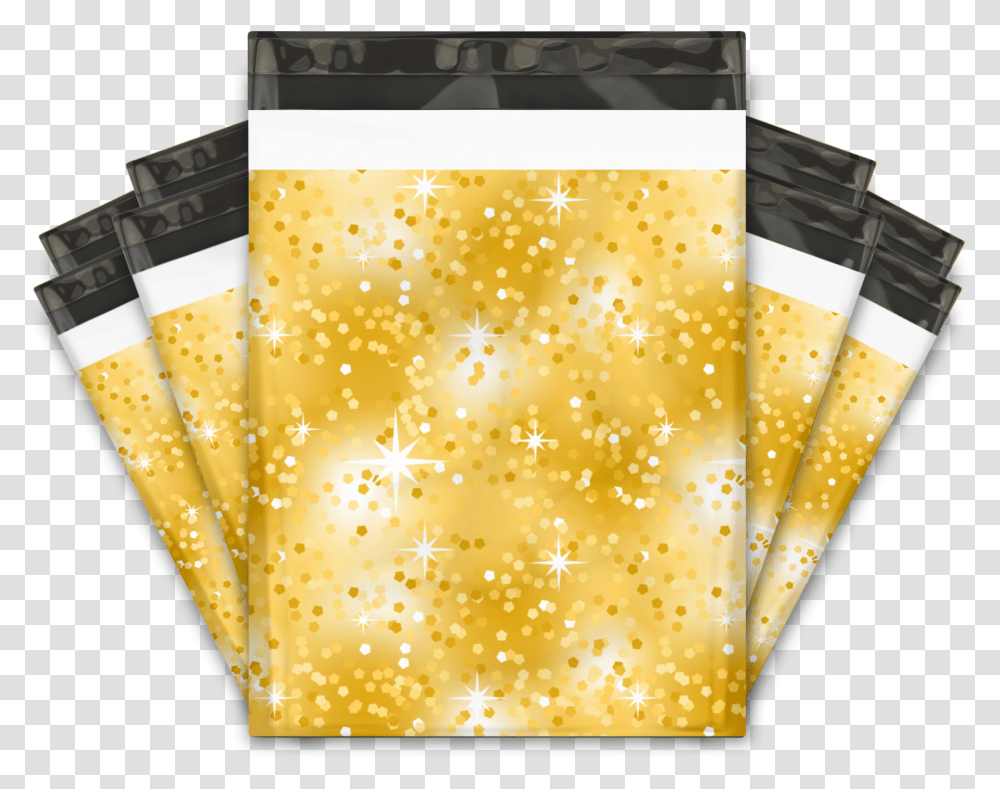 Gold Confetti Designer Poly Mailers Shipping Envelopes Envelope, Paper, Apparel, Rug Transparent Png