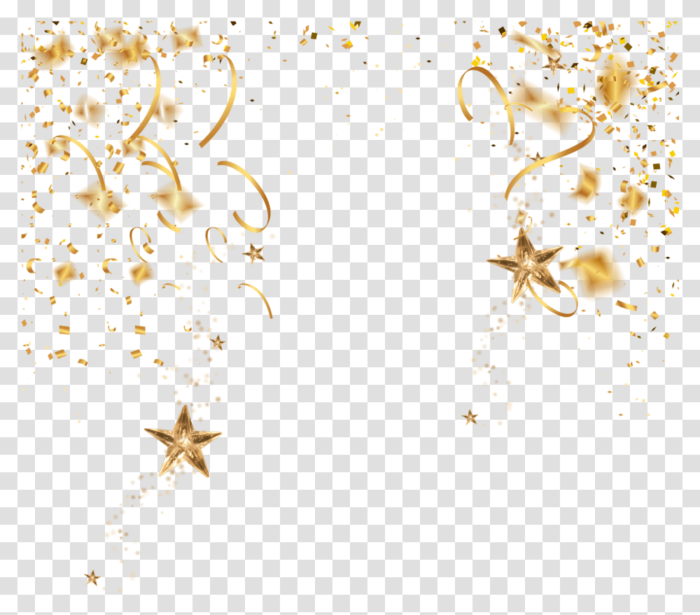 Gold Confetti Gold Confetti, Paper, Floral Design Transparent Png