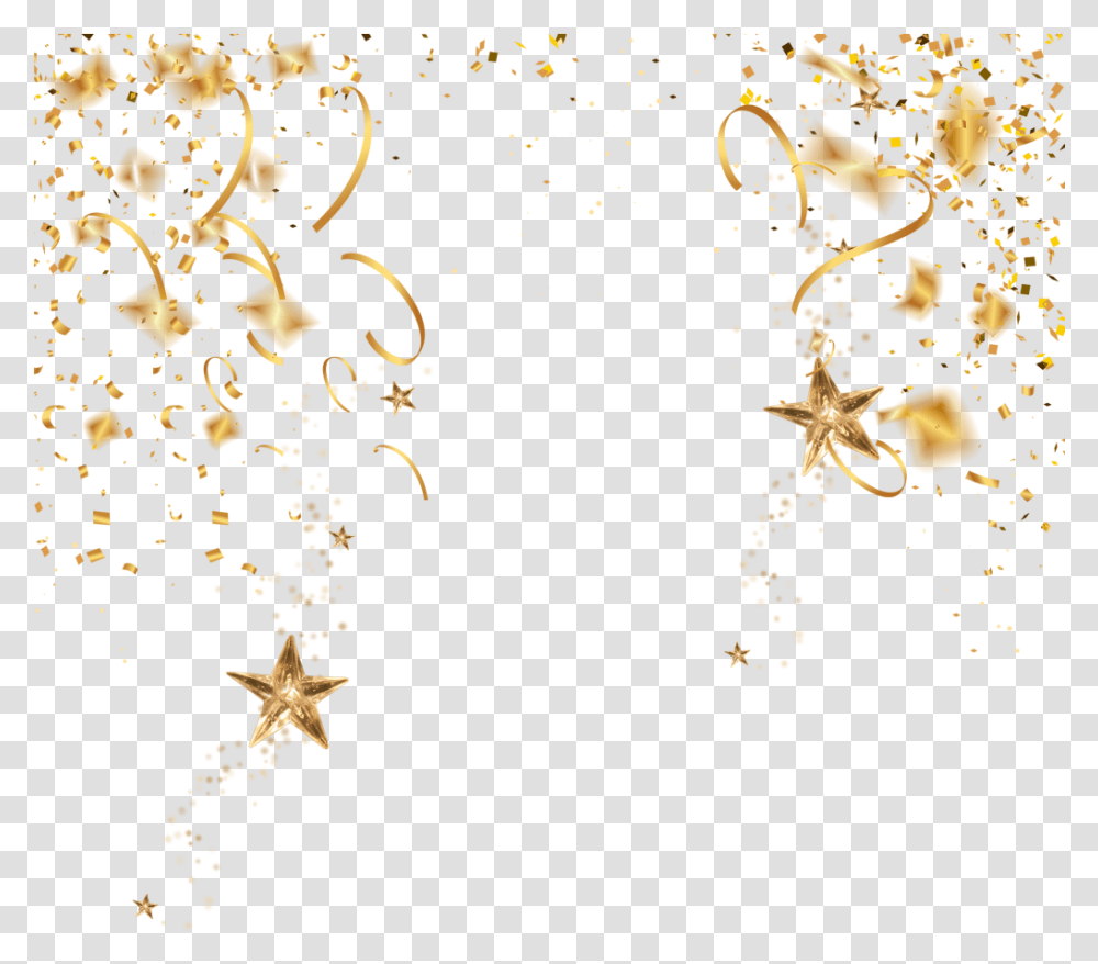 Gold Confetti Image Free Download Searchpng Gold Confetti, Floral Design, Pattern Transparent Png