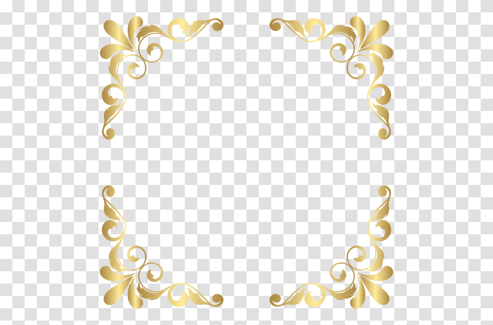 Gold Corner Border Design, Floral Design, Pattern Transparent Png
