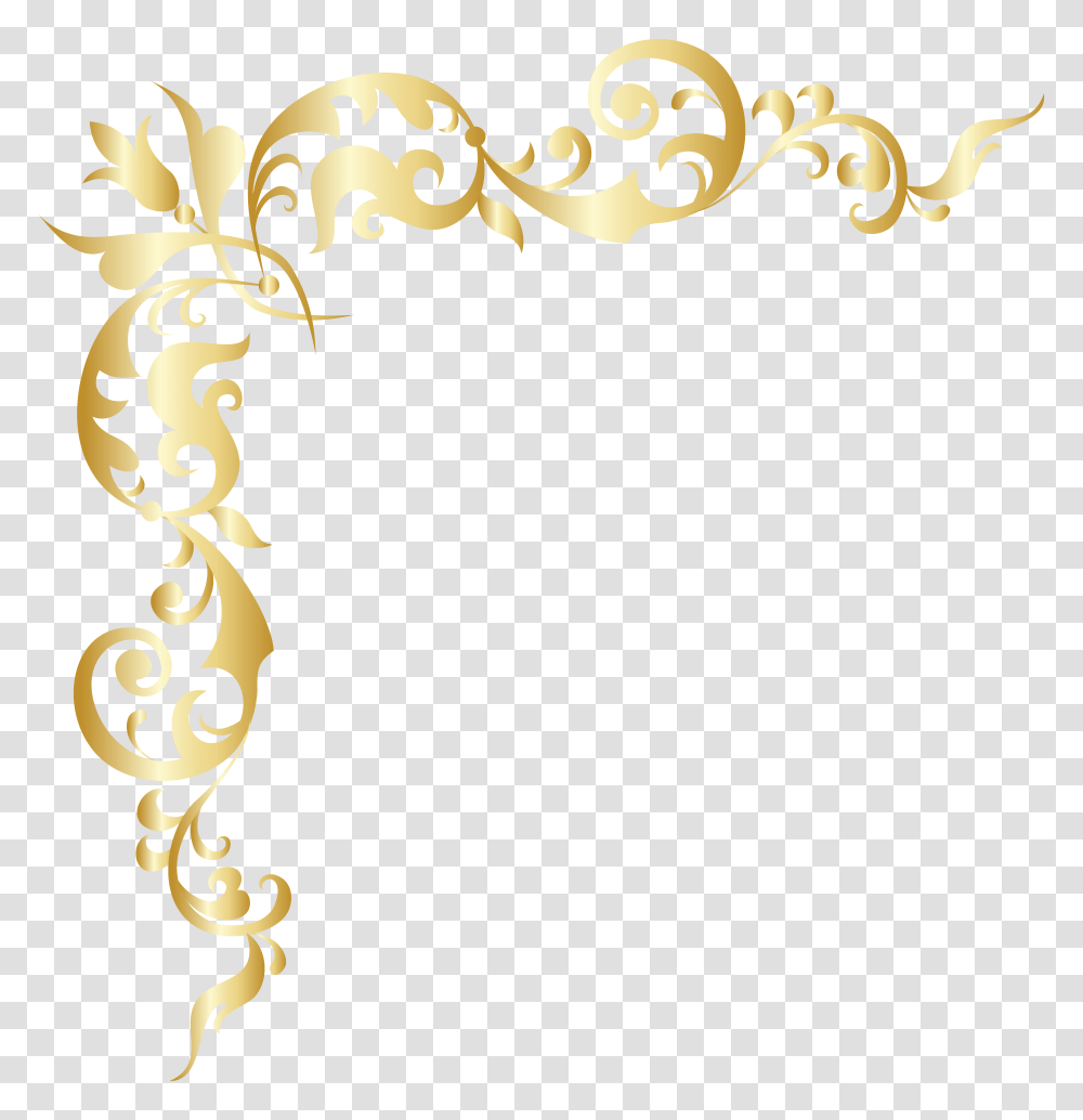 Gold Corner Clip, Lamp, Pasta, Food, Scroll Transparent Png