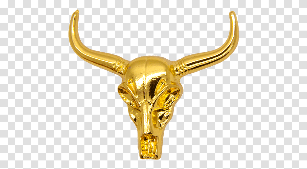 Gold Cow Skull, Antelope, Wildlife, Mammal, Animal Transparent Png