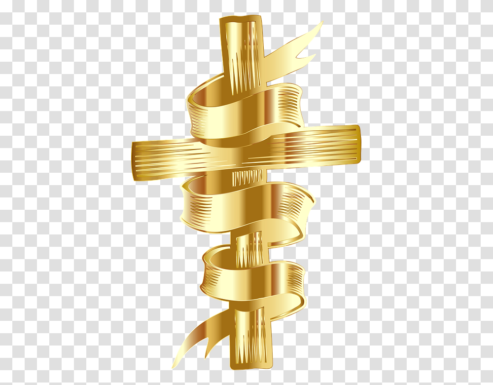 Gold Cross, Bronze, Mixer, Appliance Transparent Png