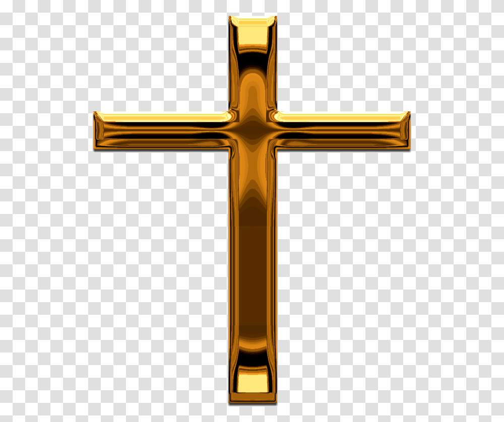 Gold Cross Gold Cross No Background, Crucifix Transparent Png