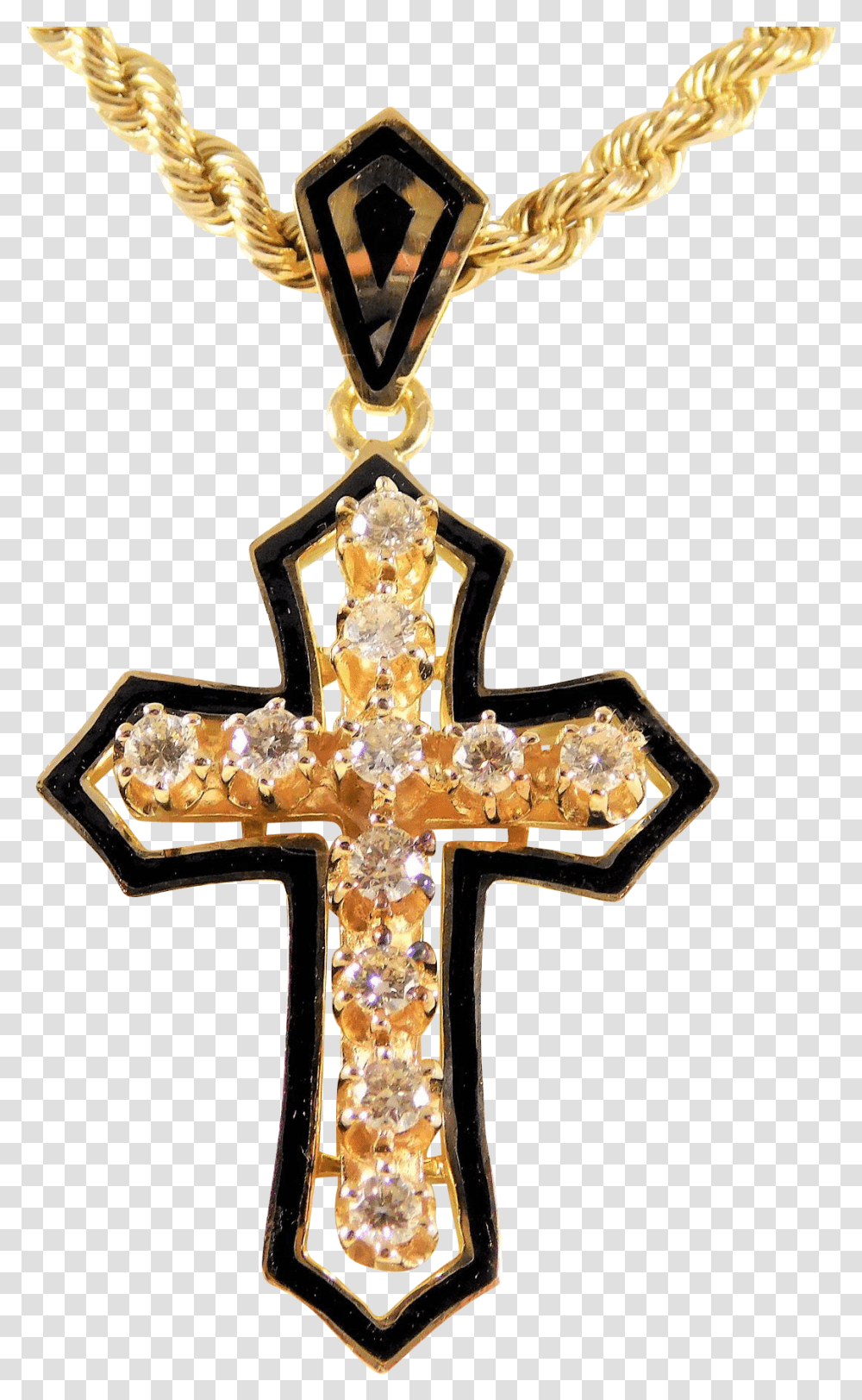 Gold Cross Pendant, Crucifix Transparent Png