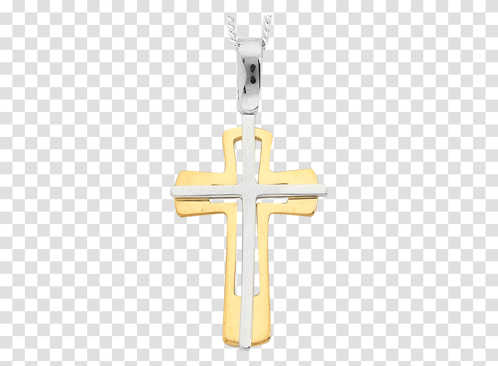 Gold Cross Picture Cross, Symbol, Text, Crucifix, Alphabet Transparent Png