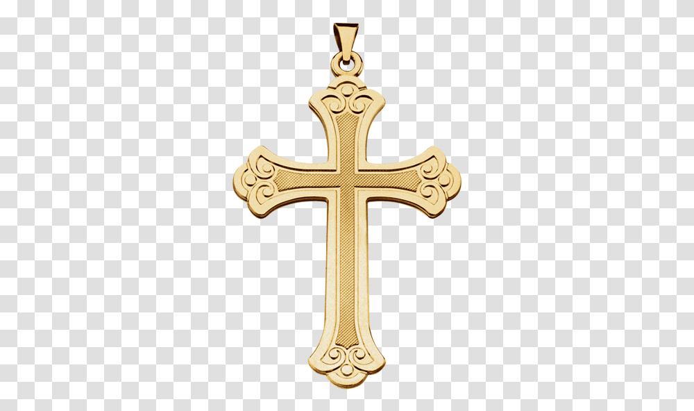 Gold Cross Picture Gold Cross Necklace, Symbol, Crucifix Transparent Png