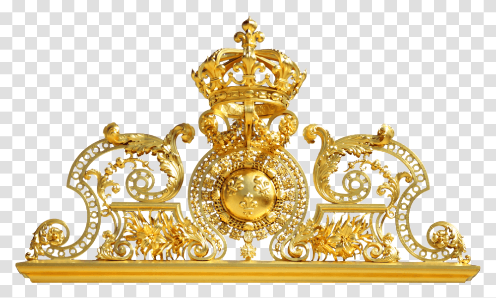 Gold Crown Decorative Palace Of Versailles, Accessories, Accessory, Jewelry, Chandelier Transparent Png