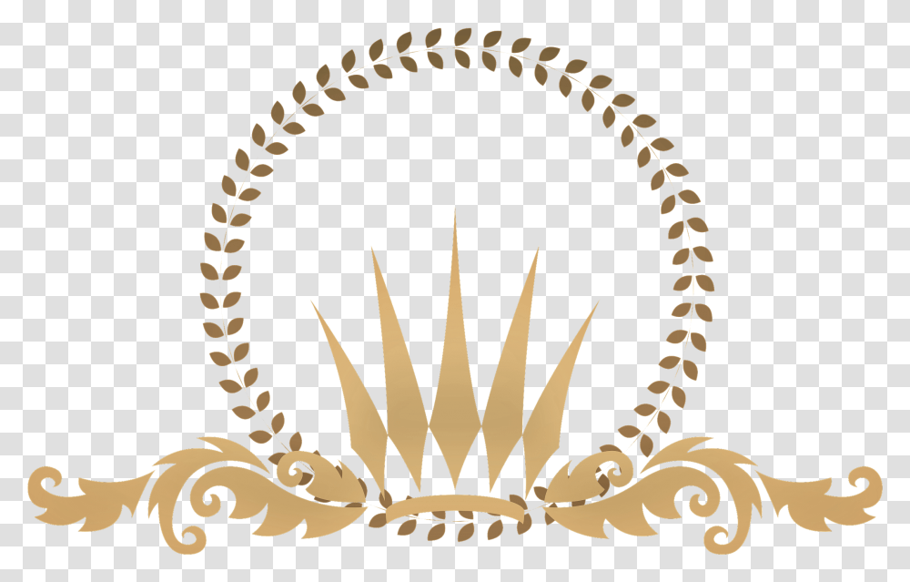 Gold Crown Gold Circle Crown, Emblem, Compass Transparent Png