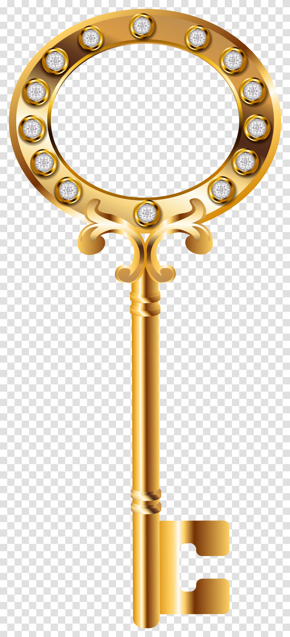 Gold Crown Keys Golden Key, Treasure Transparent Png