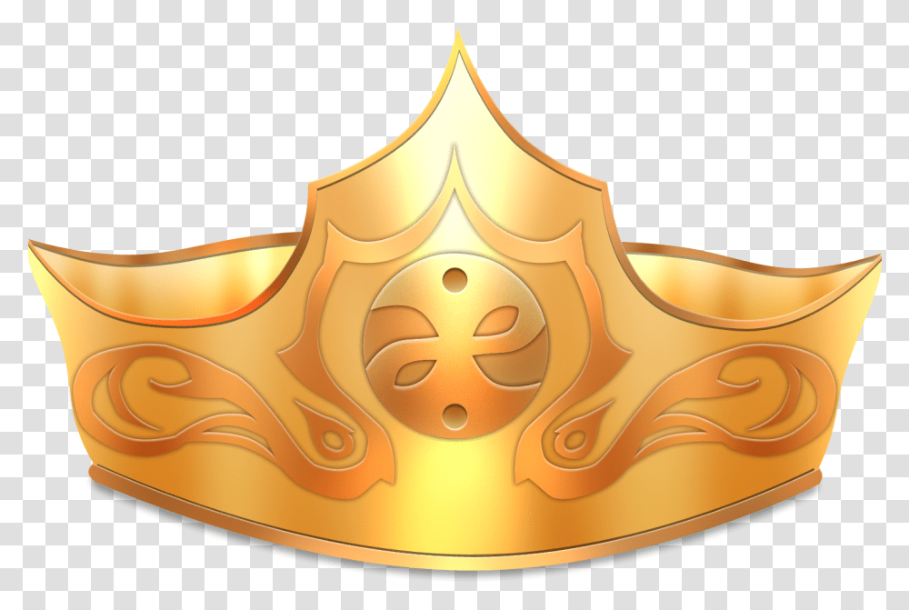 Gold Crown Original Background Background Crown, Birthday Cake, Dessert, Food, Treasure Transparent Png