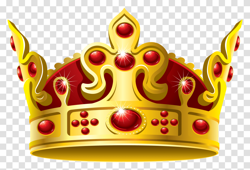 Gold Crown Red Stone Image Crown, Jewelry, Accessories, Accessory, Diwali Transparent Png