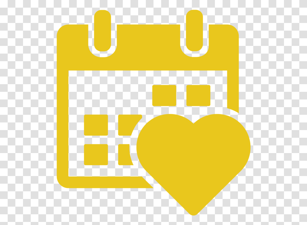 Gold Date Icon, Pac Man, Heart, Number Transparent Png