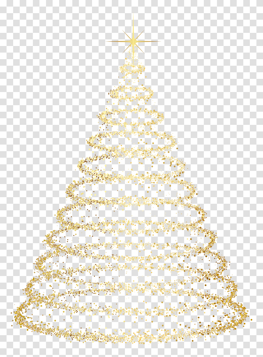 Gold Deco Christmas Tree Background Christmas Tree Transparent Png