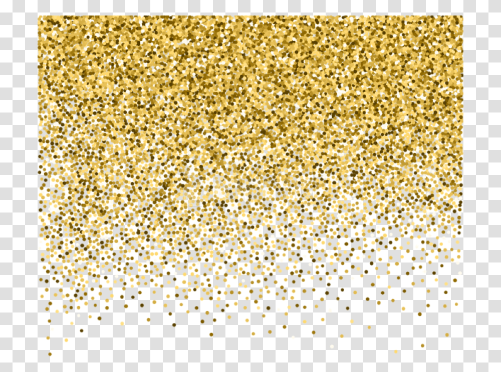 Gold Decoration Clip Art Image Gold Glitter Background, Light, Rug, Paper, Confetti Transparent Png