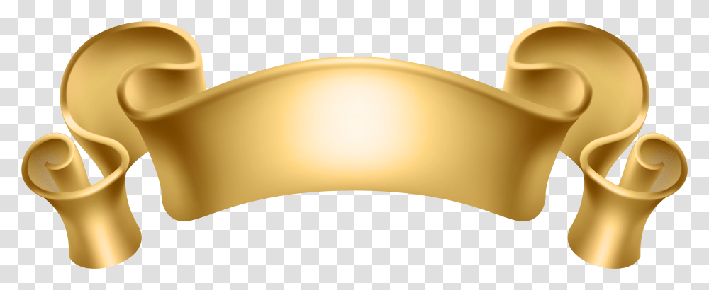 Gold Decorative Banner Decorative Banner Transparent Png