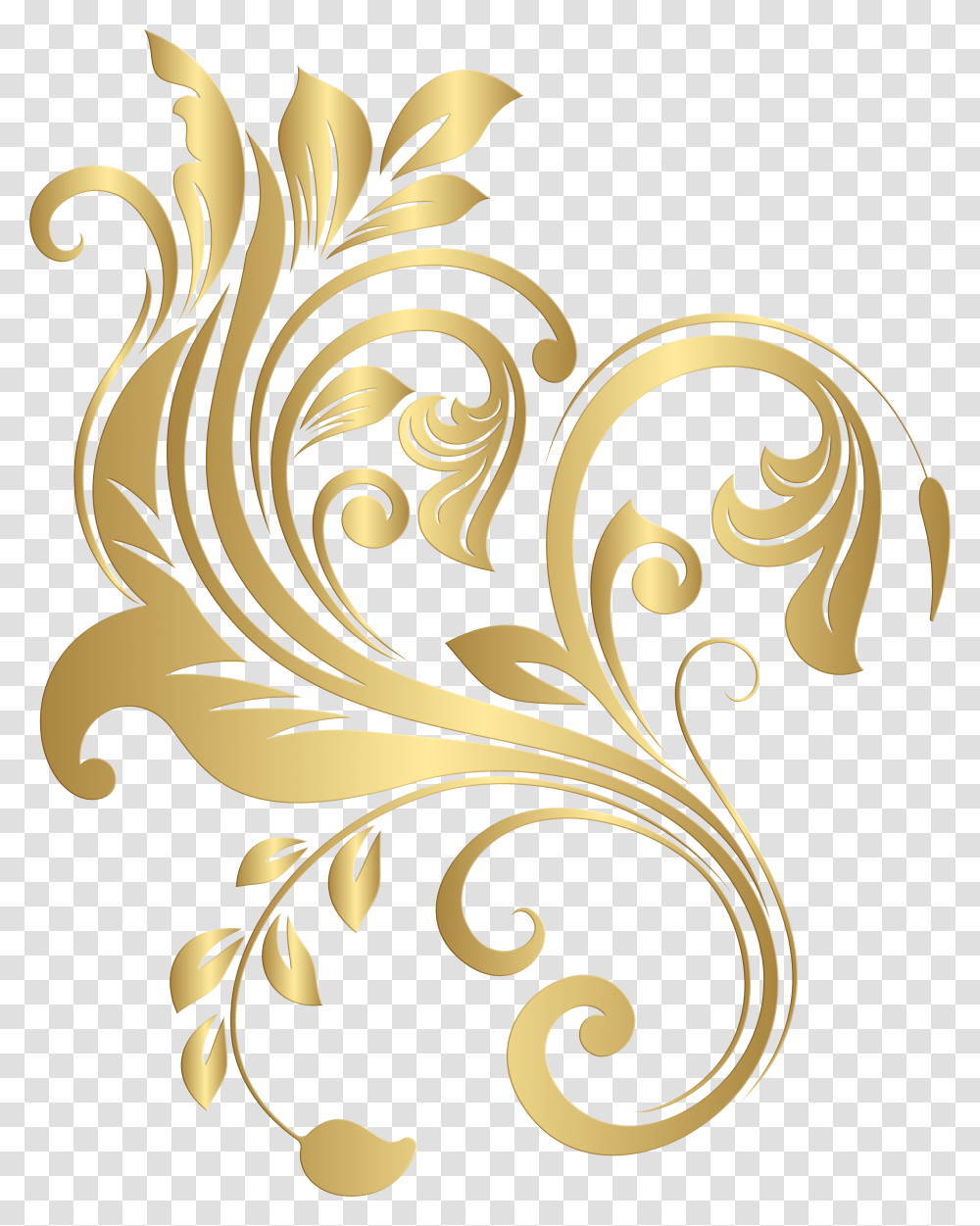 Gold Decorative Element Clip Art Ima 1262501, Graphics, Floral Design, Pattern Transparent Png