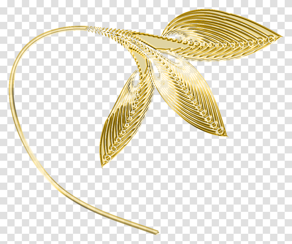 Gold Decorative Leaves Clipart Gold Leaves Background, Staircase Transparent Png