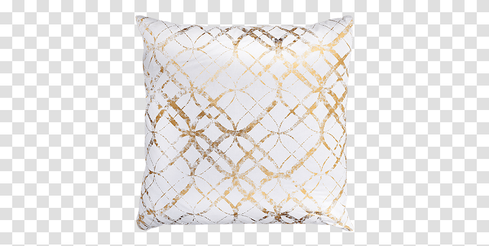 Gold Decorative Lines Cushion, Pillow, Rug Transparent Png