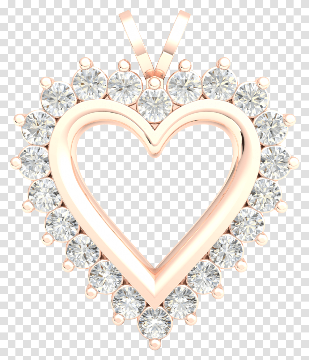 Gold Diamond Heart Pendant, Jewelry, Accessories, Accessory, Person Transparent Png