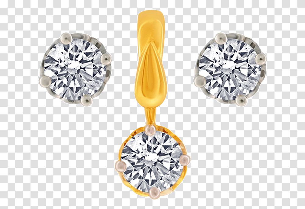Gold Diamond Jewellery Set, Accessories, Accessory, Jewelry, Earring Transparent Png