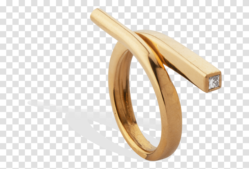 Gold Diamond Ring Flight Completedworks Fine Jewellery Body Jewelry, Banana, Fruit, Plant, Food Transparent Png
