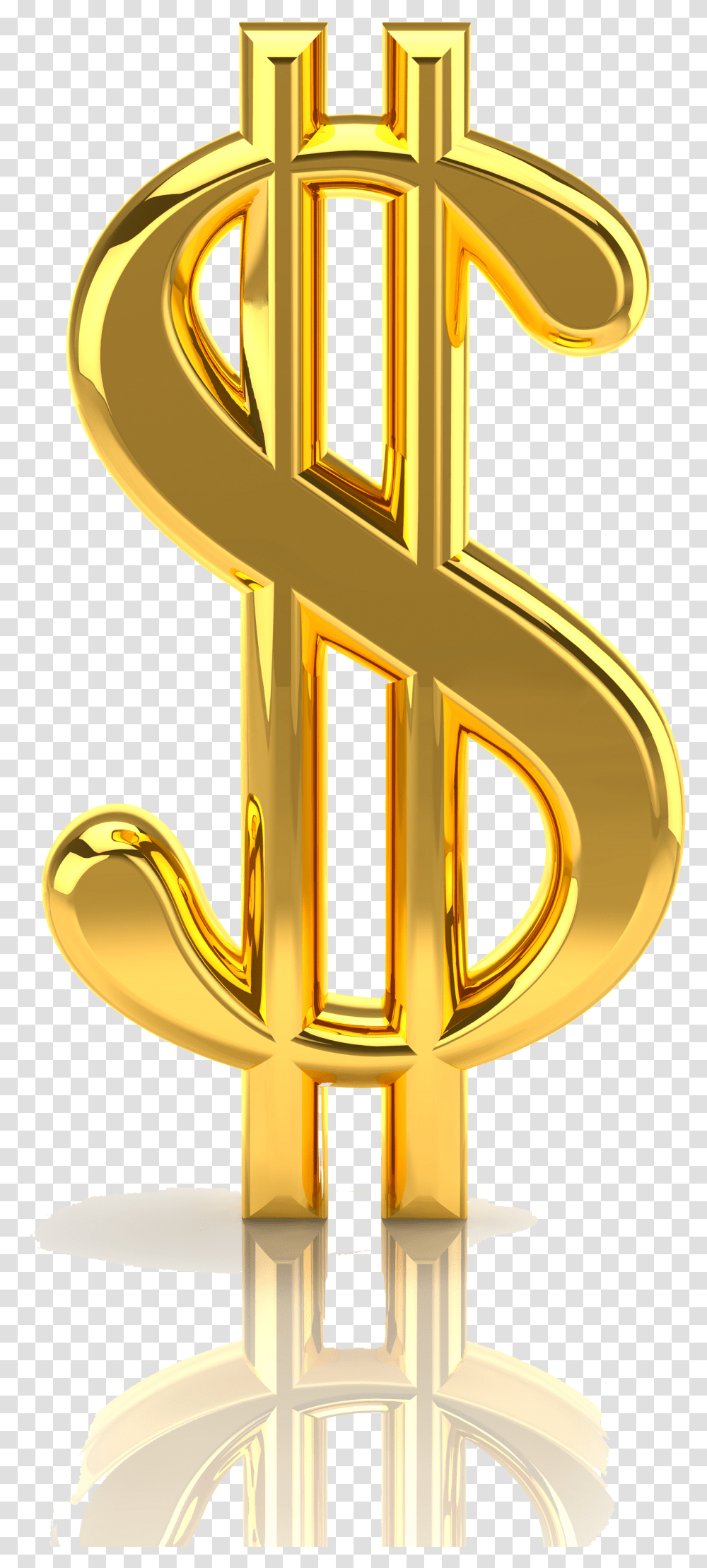 Gold Dollar File Gold Dollar, Cross, Lamp, Brass Section Transparent Png