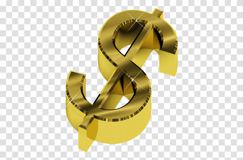 Gold Dollar Sign, Hook, Lamp, Text, Alphabet Transparent Png