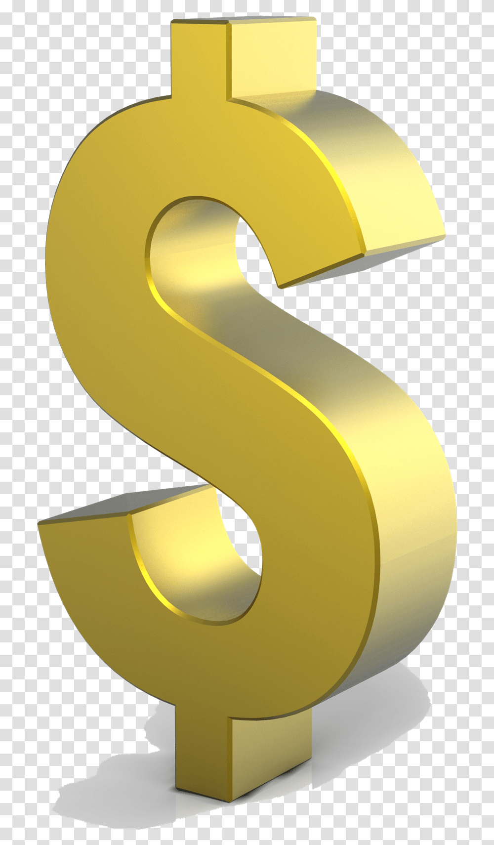 Gold Dollar Sign, Lamp, Text, Symbol, Number Transparent Png