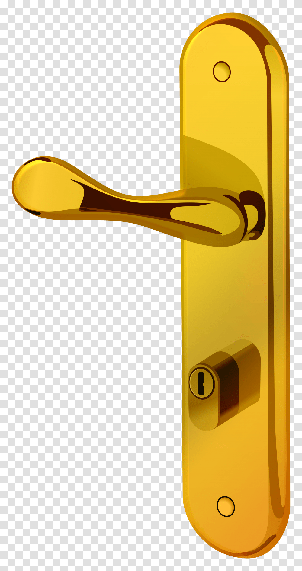 Gold Door Handle Clip Art, Key, Private Mailbox, Lock, Security Transparent Png
