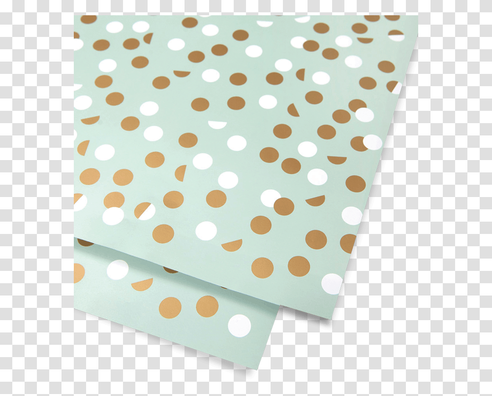 Gold Dot Gold & White Dot Mint Wrapping Paper Polka Polka Dot, Texture, Rug, Flower, Plant Transparent Png