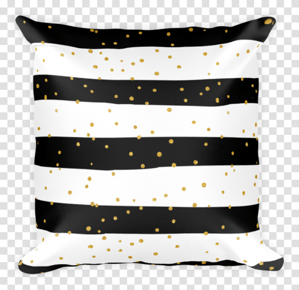 Gold Dots Throw Pillow, Cushion, Wedding Cake, Dessert, Food Transparent Png