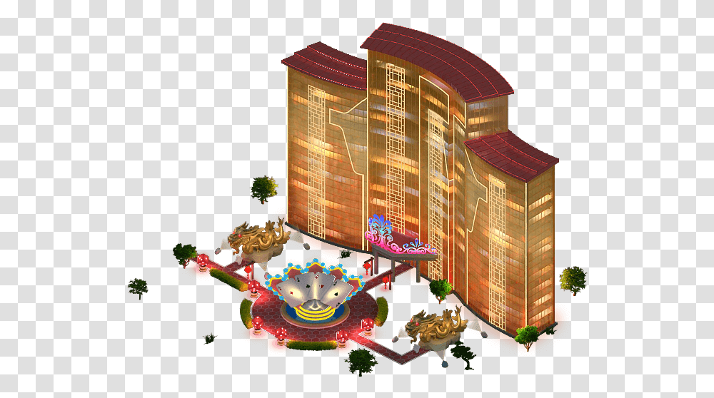 Gold Dragon Casino Casino Megapolis, Lighting, Building, Urban, Pac Man Transparent Png