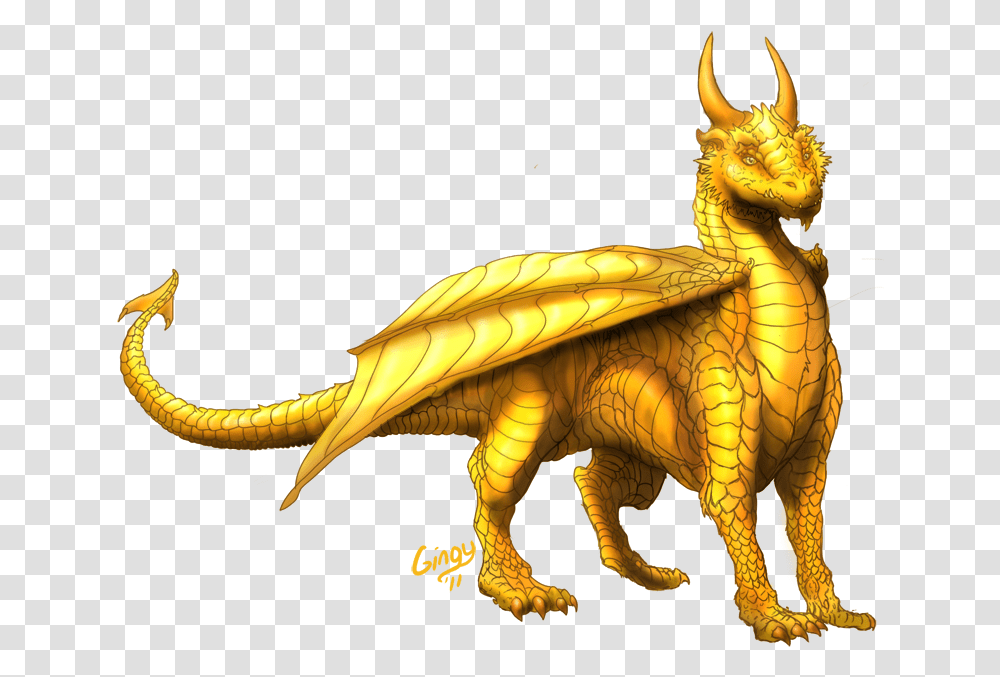 Gold Dragon Wyrmling, Dinosaur, Reptile, Animal Transparent Png