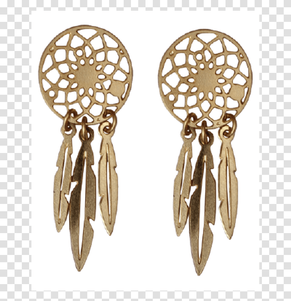 Gold Dream Catcher Stud Earrings, Jewelry, Accessories, Accessory Transparent Png