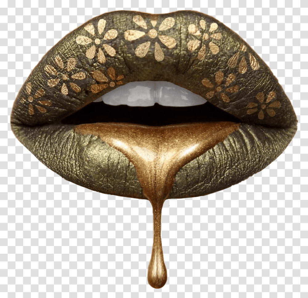 Gold Drip Gold Lips Drip, Snake, Reptile, Animal, Mouth Transparent Png