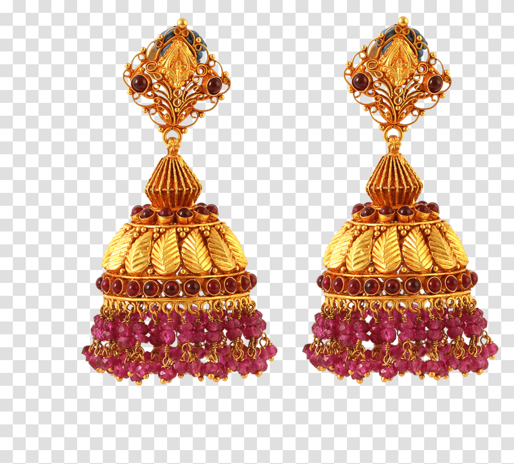 Gold Earrings Collections South Gold Lakshmi Jhumka Designs, Treasure, Lamp, Accessories, Accessory Transparent Png