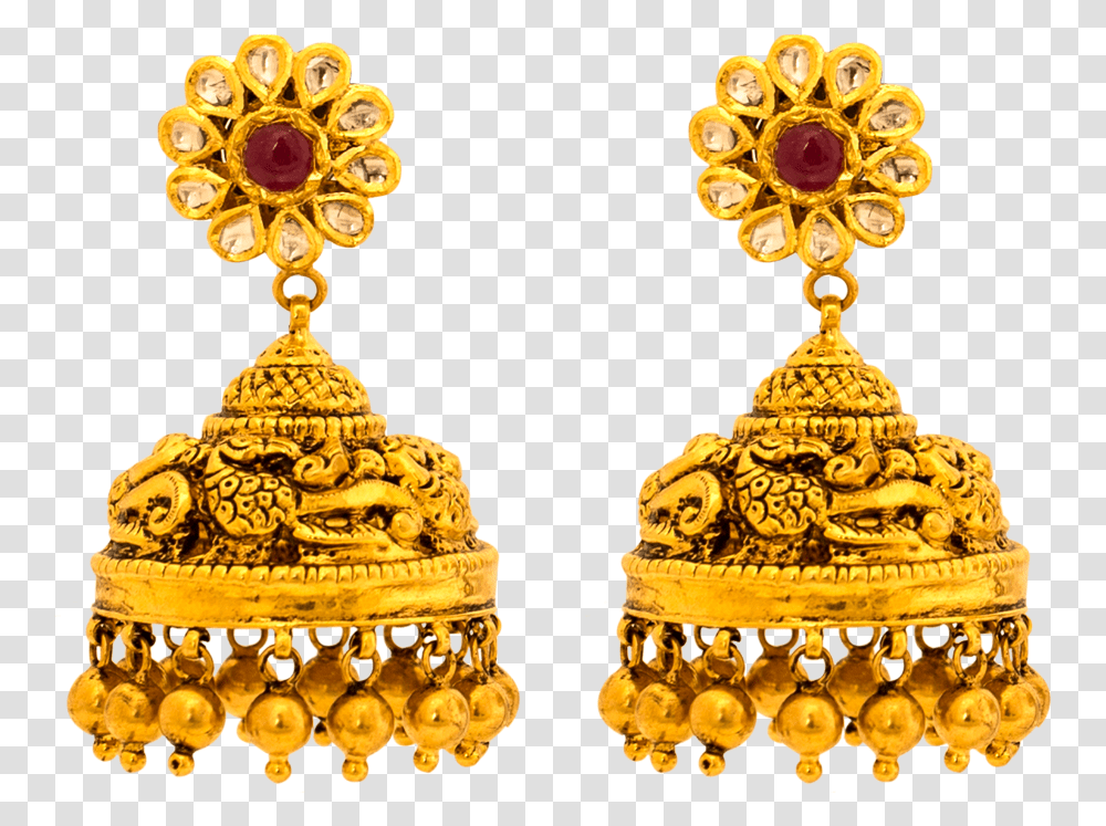 Gold Earrings Collections South Indian Earrings Designs Gold Earrings Design, Jewelry, Accessories, Accessory, Treasure Transparent Png