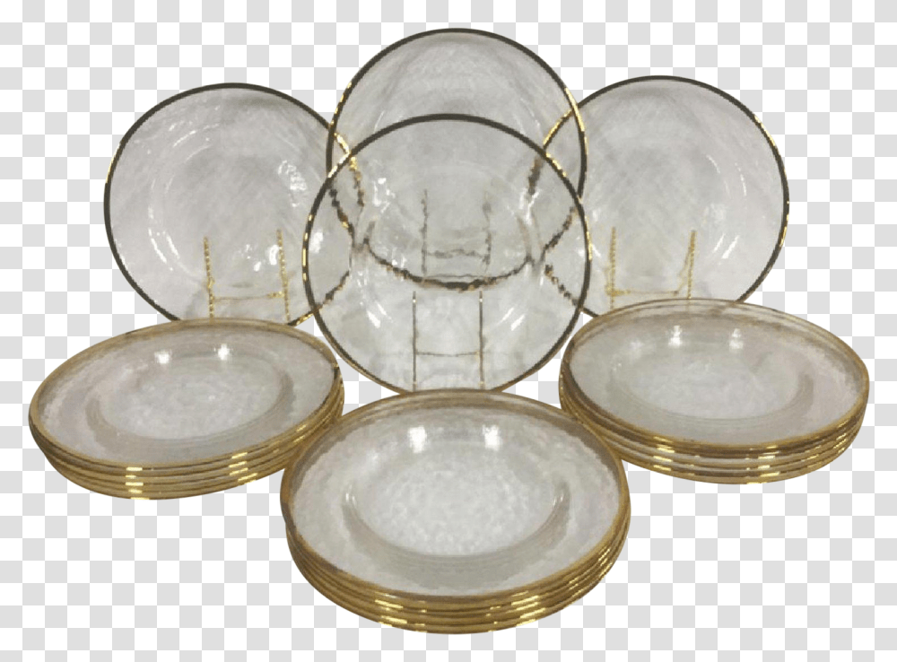 Gold Edges Glass Dinner Plates Plate, Bowl, Porcelain, Art, Pottery Transparent Png