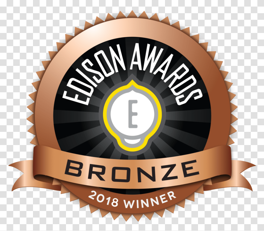 Gold Edison Award 2018 Winner, Logo, Trademark, Badge Transparent Png