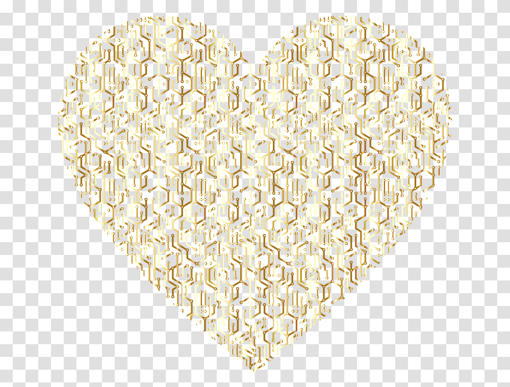 Gold Electronic Heart No Background Gold Background Heart, Furniture, Rug, Screen, Electronics Transparent Png