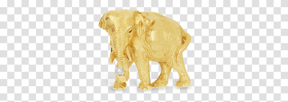 Gold Elephant Estate Pin - Craiger Drake Designs Decorative, Ivory, Mammal, Animal, Wildlife Transparent Png