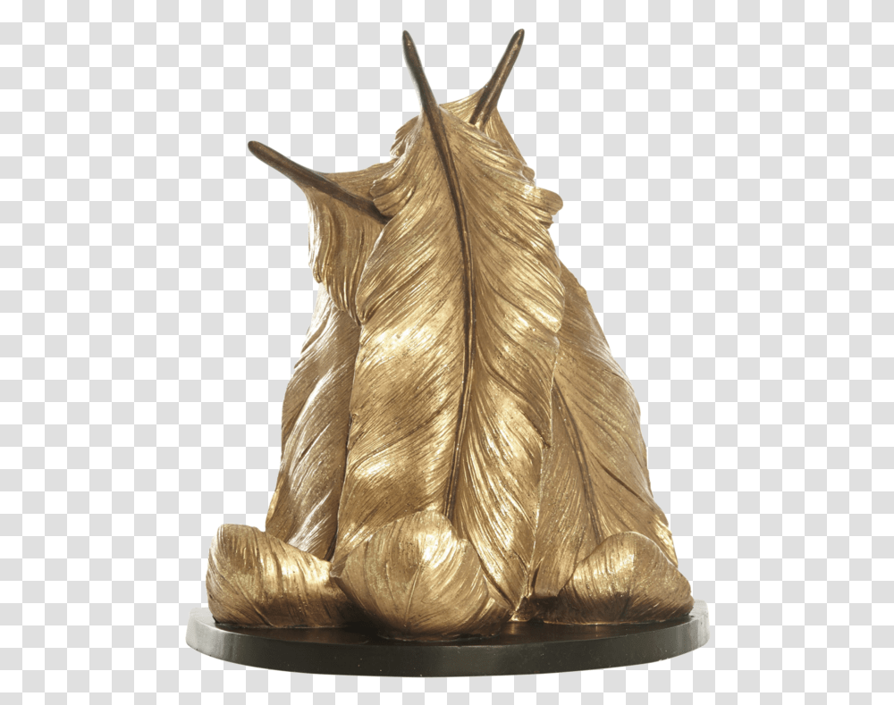 Gold Feather Bronze Sculpture, Horse, Mammal, Animal Transparent Png