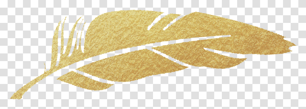 Gold Feather Gold Feather Clipart, Rug, Mat Transparent Png