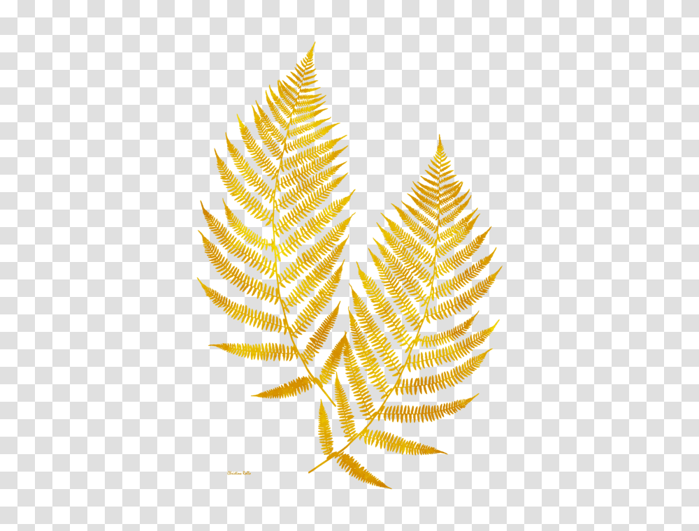 Gold Fern Leaf Art Onesie For Sale, Plant, Rug, Veins Transparent Png