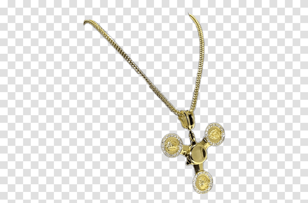 Gold Fidget Spinner Chain Official Psds Locket, Pendant, Necklace, Jewelry, Accessories Transparent Png