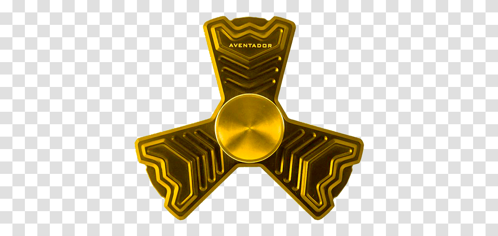 Gold Fidget Spinner Clipart Mart Gold Fidget Spinner, Trophy, Symbol, Emblem Transparent Png