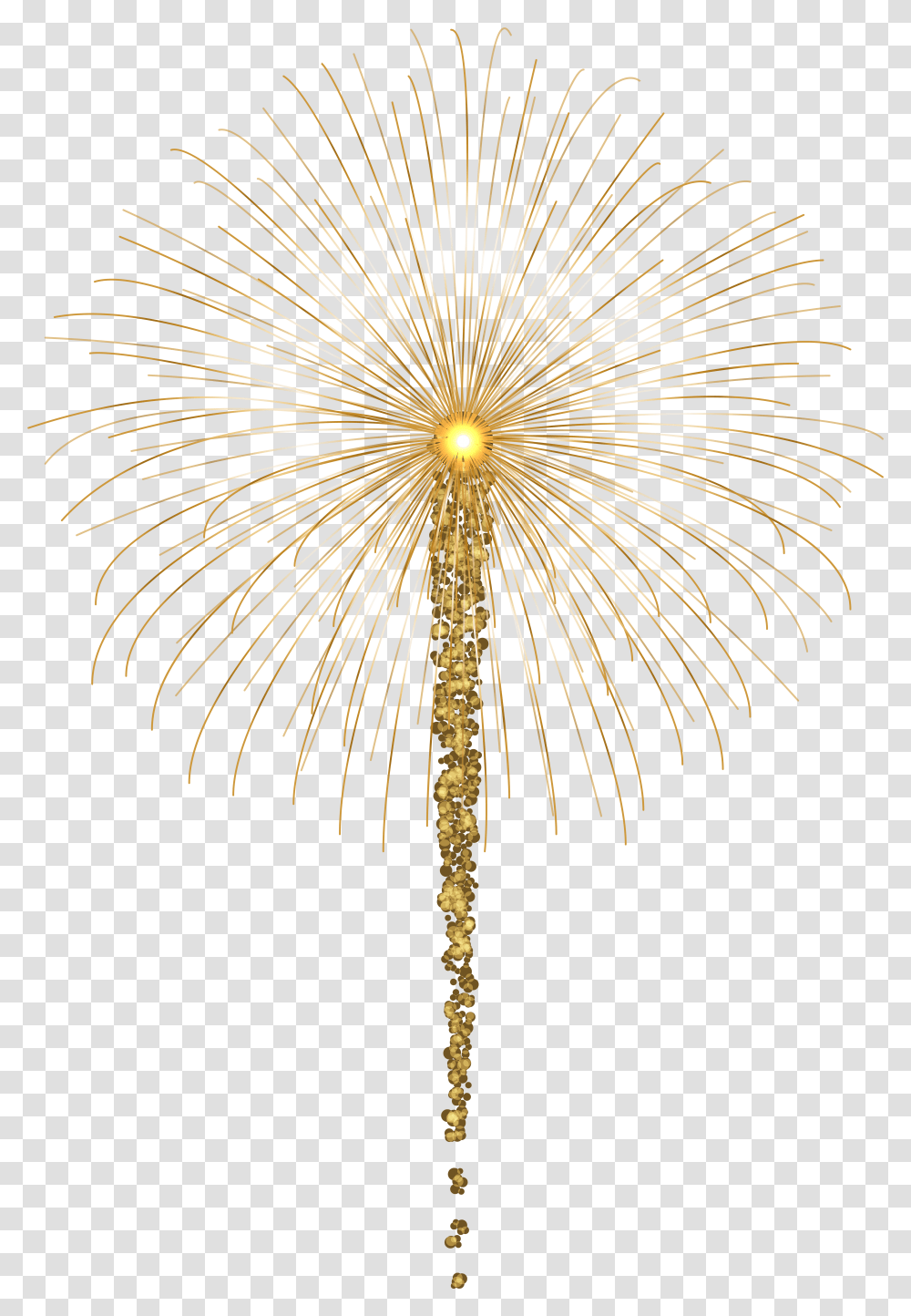 Gold Fireworks For Dark Art Transparent Png